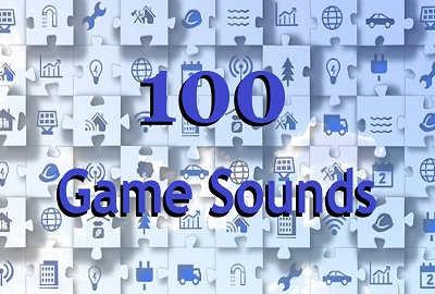 100 Game Sound Effects main cover image