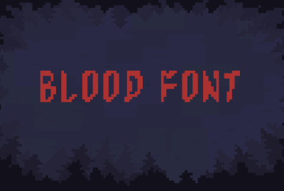 Anidote Blood Sprite Font main cover image