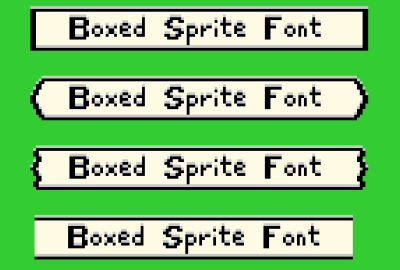 Boxed Sprite Font - Over 2700 colours combinations main cover image