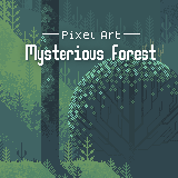 Pixel Art Mysterious Forest